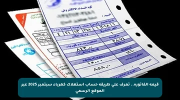قيمة الفاتورة.. تعرف على طريقة حساب استهلاك كهرباء سبتمبر 2025 عبر الموقع الرسمي